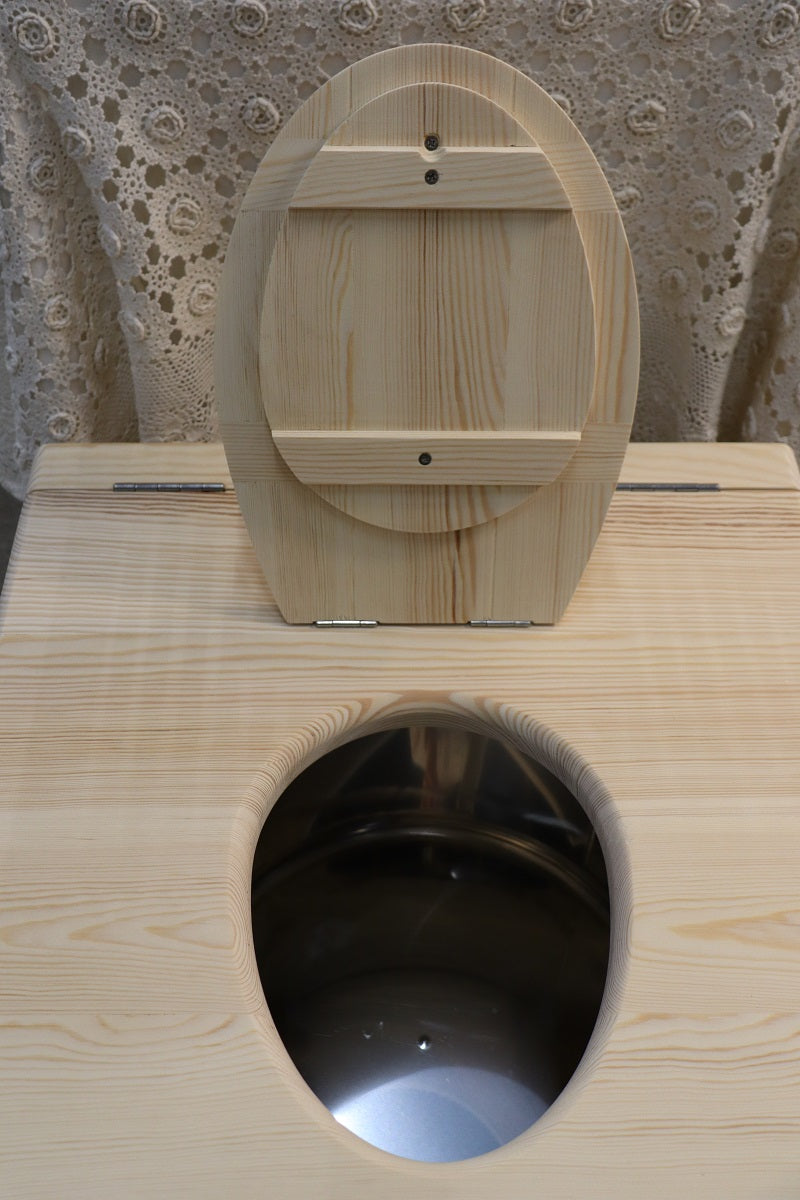 Wooden dry toilet