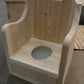 Wooden potty chair for children