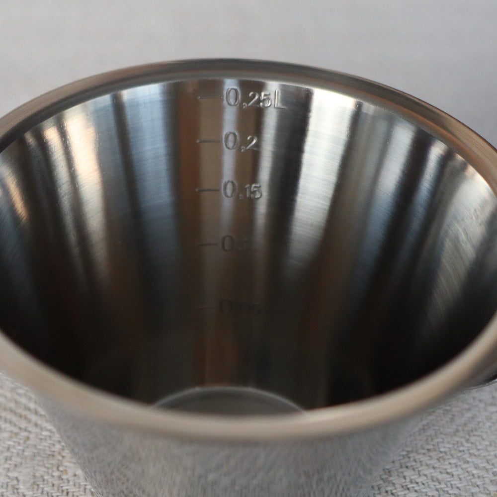 Measuring cup 2.5 dl, stainless steel