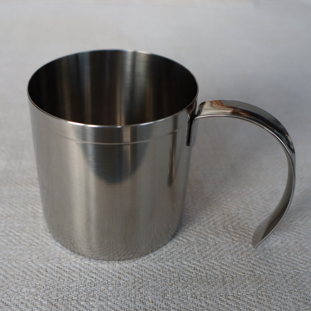 Small scoop or mug, stainless steel