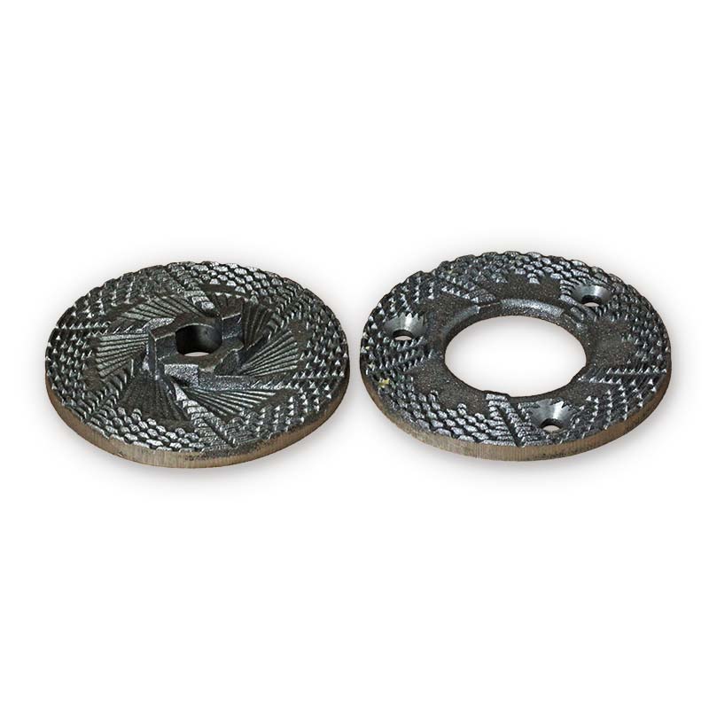 Pair of steel discs - coarse - for manual grain mill Diamant D.525