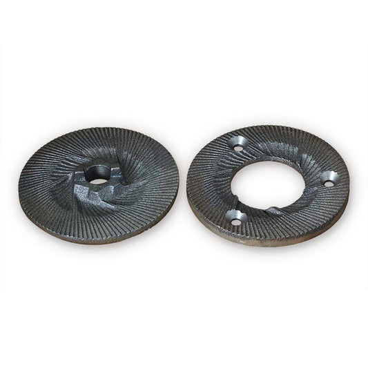 Pair of steel discs - fine - for manual grain mill Diamant D.525